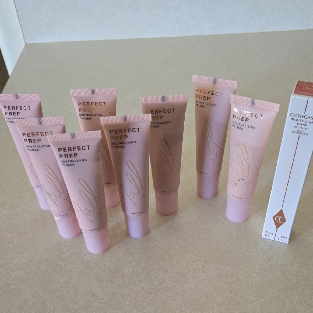 Mally Perfect Prep Neutralizing Primer  HUGE lot W Free Charlotte Tilbury Blush